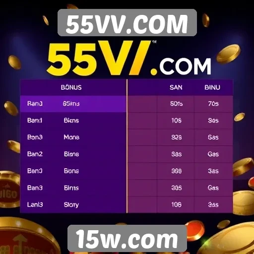 Comparativo de bônus no 55VV.COM e concorrentes